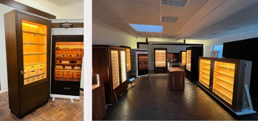 Cigar Cabinets made in Germany with electronic controlled humidification and individual design
