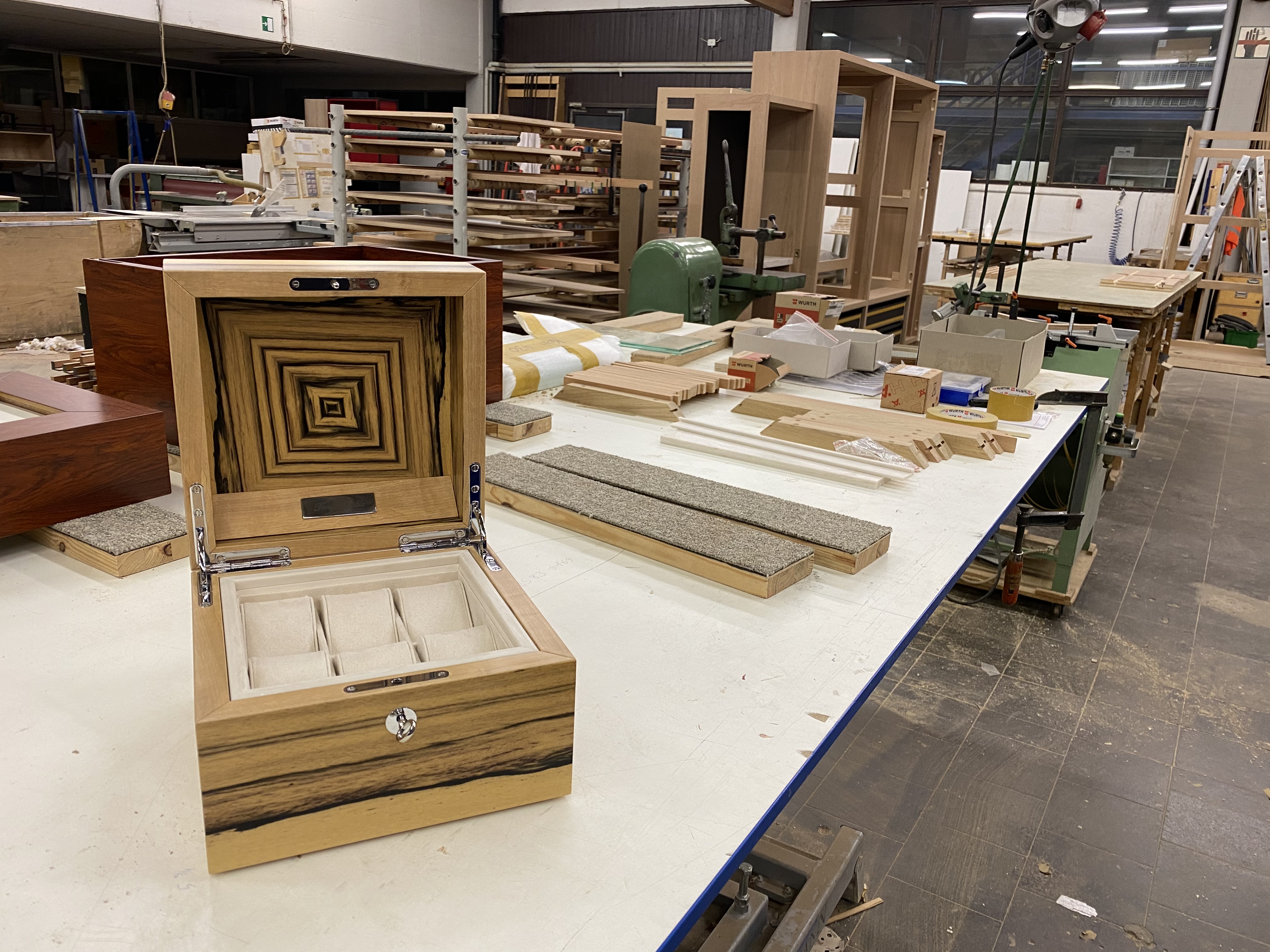 gerber box watches white ebony luxury storage