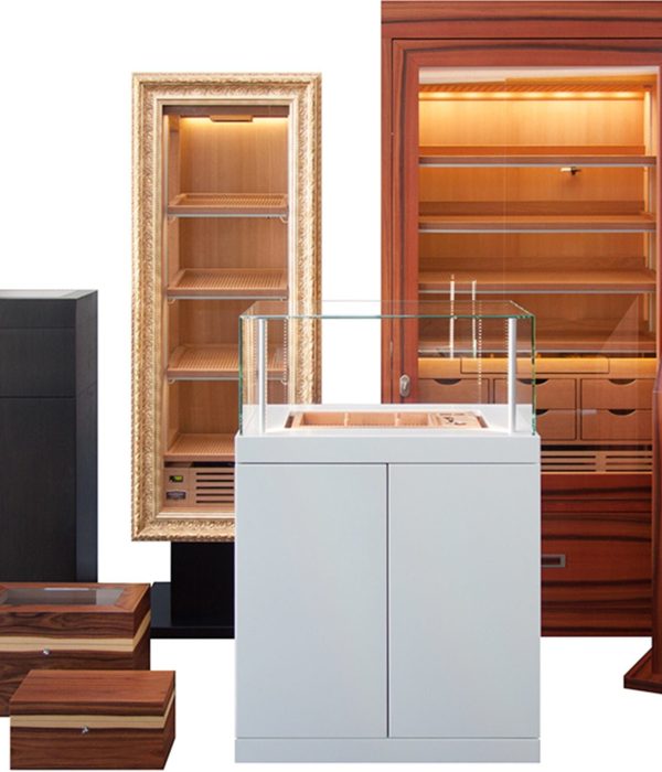 Humidors and cigar cabinets for optimal cigar storage in various models and sizes of the best quality made in Germany.